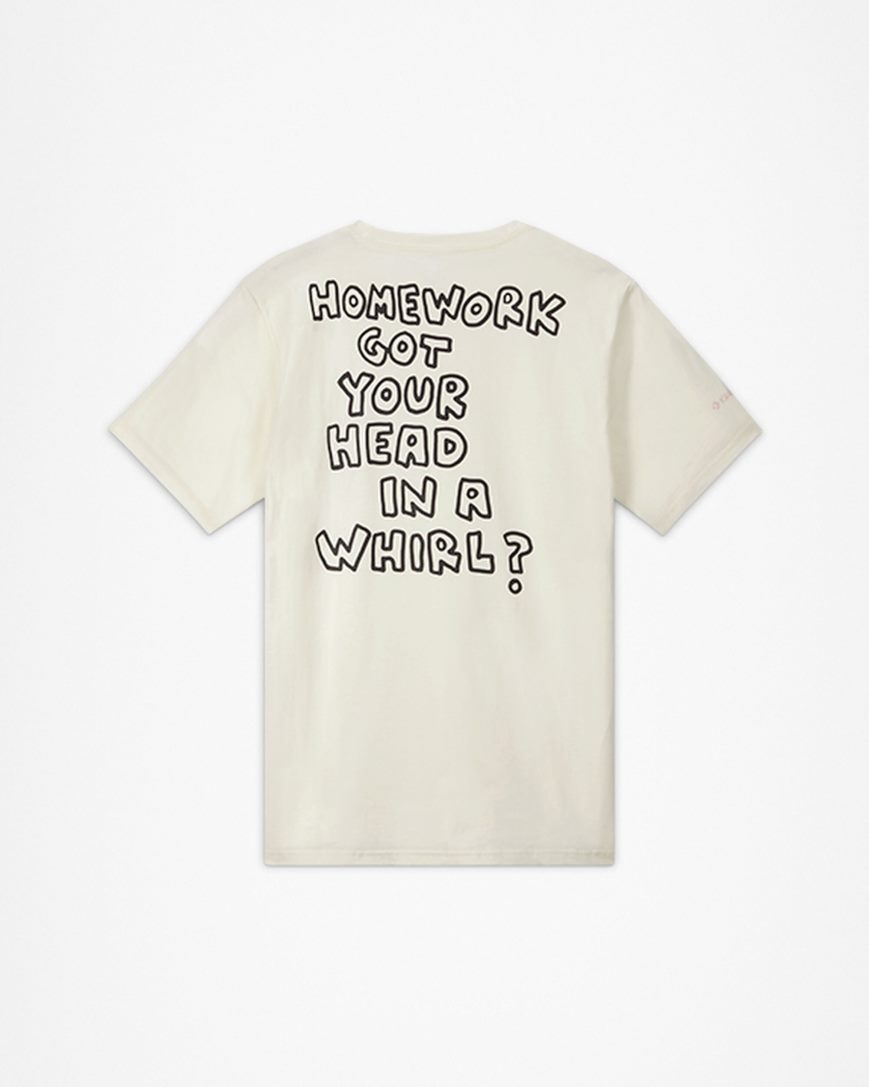 Women's Converse x Keith Haring Mouse T-Shirts Beige | AU 1E608S